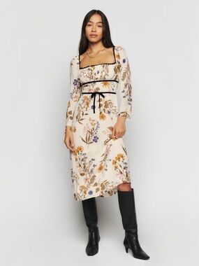 NEW REFORMATION Pennie Dress in Frolic Size 8